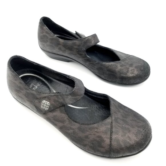 DANSKO Mary Jane Comfort Shoes Opal Metallic Leopard Women's size 37 US 6.5 EUC - Picture 4 of 11